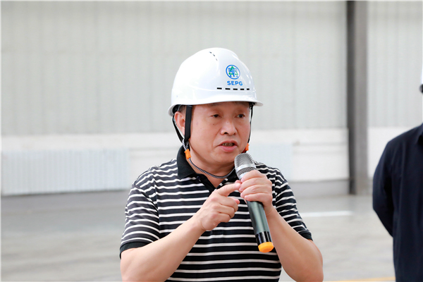 人生就是博集团复工复产促增添项目观摩聚会与会职员走进大秦国源三秦环保秦邦园区在榆项目