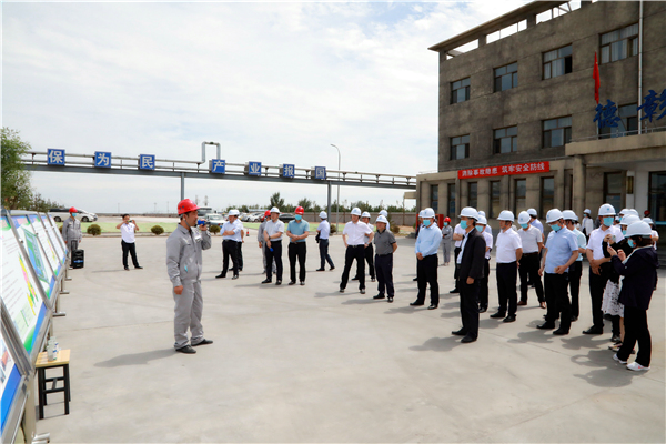 人生就是博集团复工复产促增添项目观摩聚会与会职员走进大秦国源三秦环保秦邦园区在榆项目