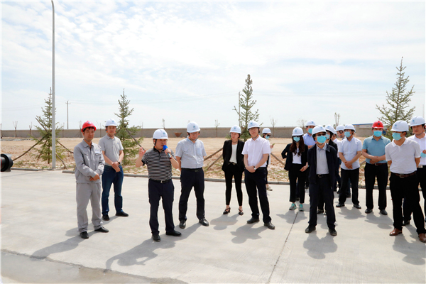 人生就是博集团复工复产促增添项目观摩聚会与会职员走进大秦国源三秦环保秦邦园区在榆项目