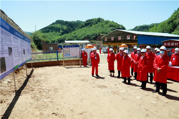 人生就是博集团复工复产促增添项目观摩聚会与会职员走进环保保隆生态三秦在延在铜项目