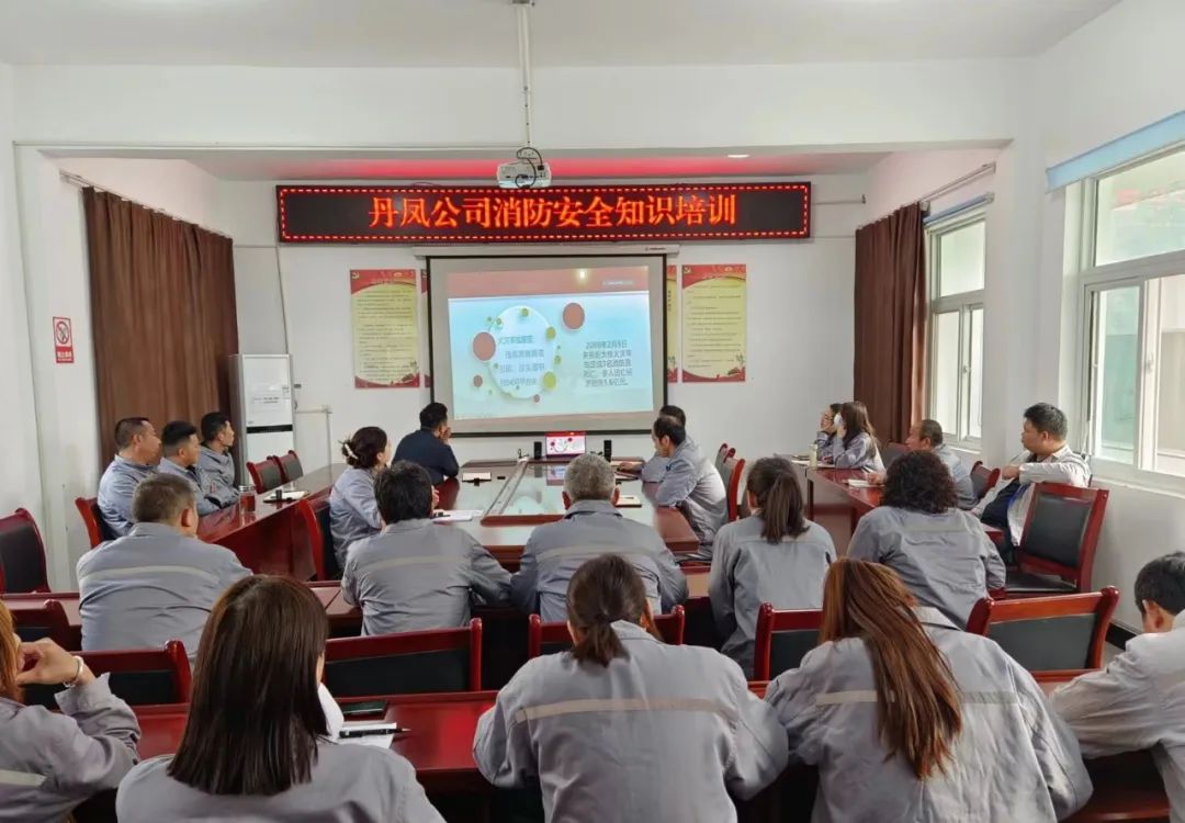 丹凤公司开展消防知识培训与消防清静演练活动